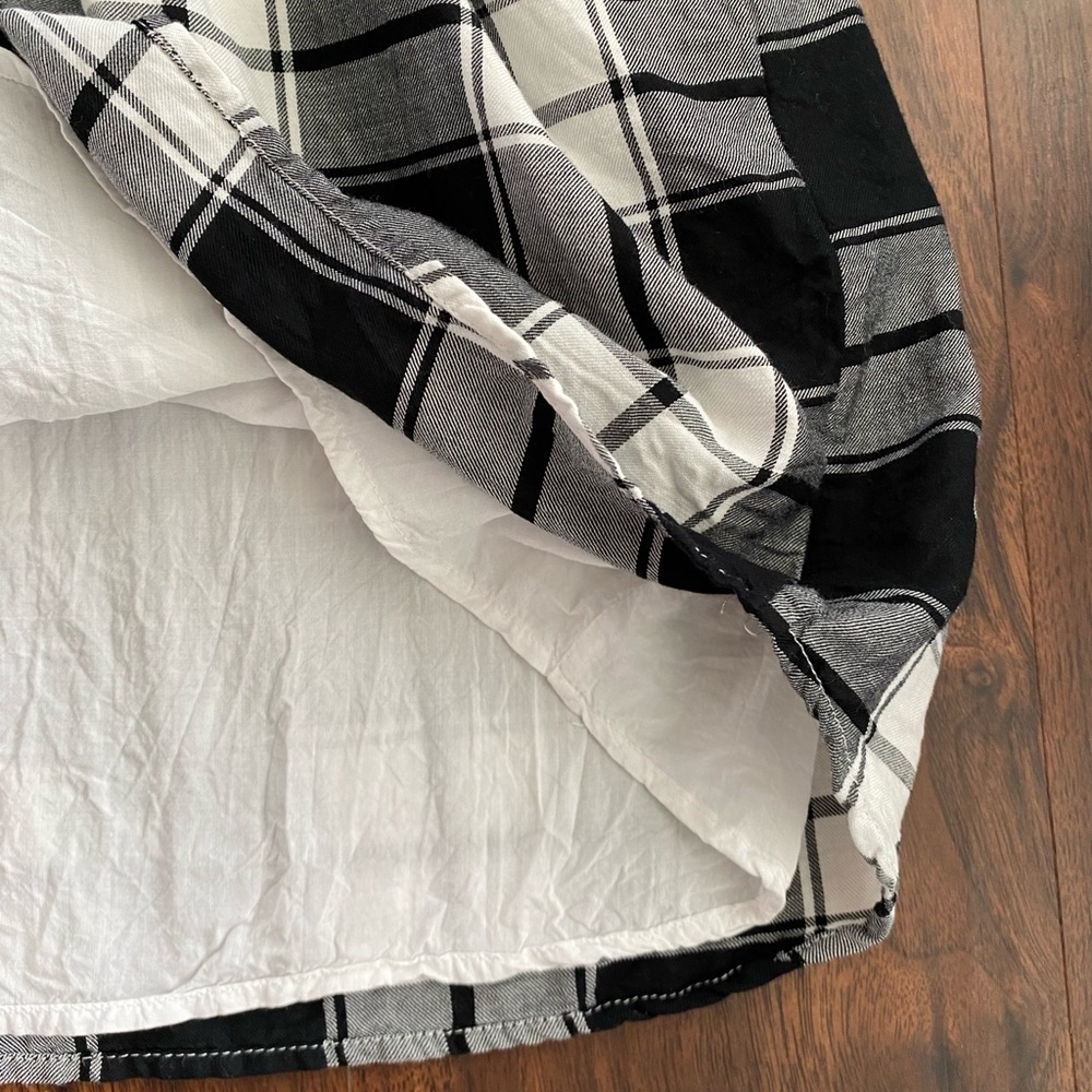 Abercrombie Plaid Knot Front Shirt Dress Small - Picture 4 of 8